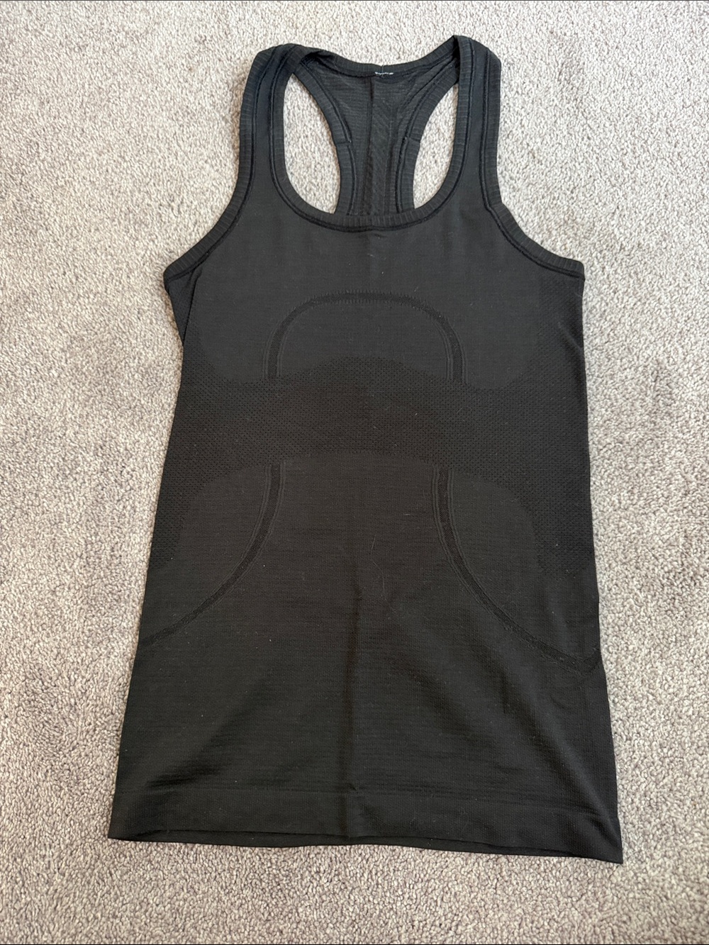 Lululemon - Women’s Black Racerback Tank Top - Seamless Performance